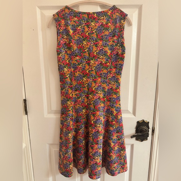 Express Tricot Floral Skater Dress | Size L - Picture 3 of 4